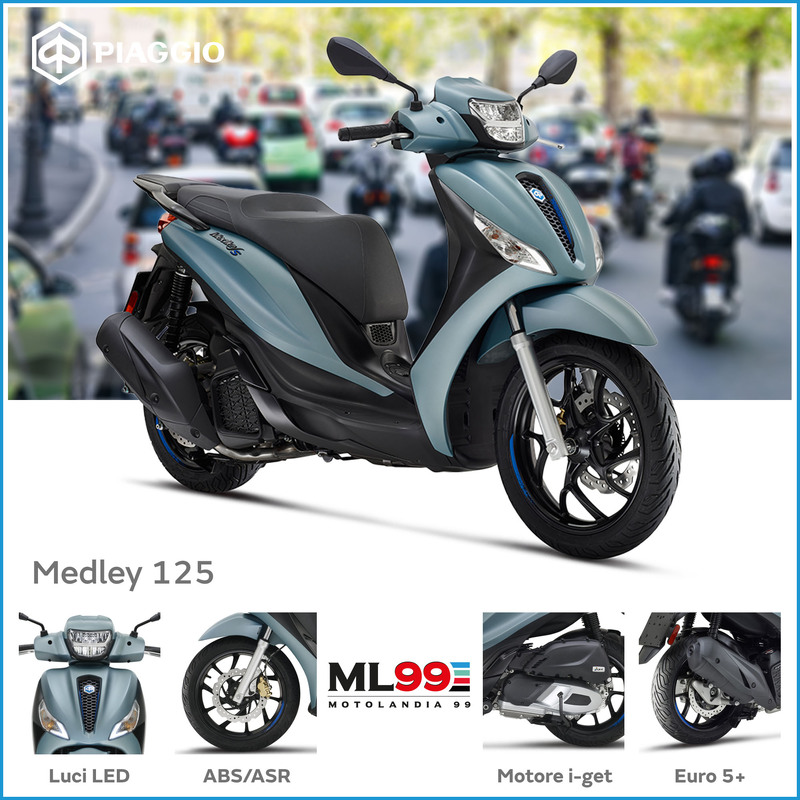ML99 Promozione scooter Piaggio Medley 125 | Dettagli e vista generale