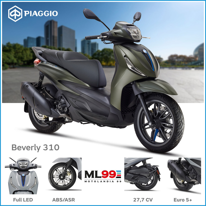 Promozione nuovo Piaggio Beverly 300 abs | Dettagli e vista laterale