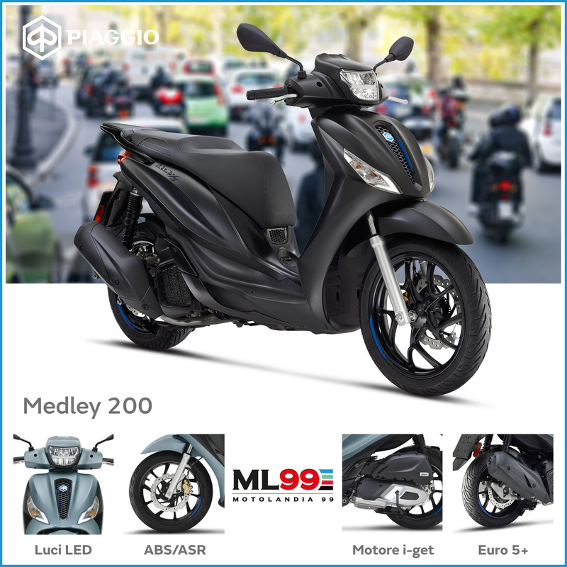 ML99 Promozione scooter Piaggio Medley 200 | Dettagli e vista generale