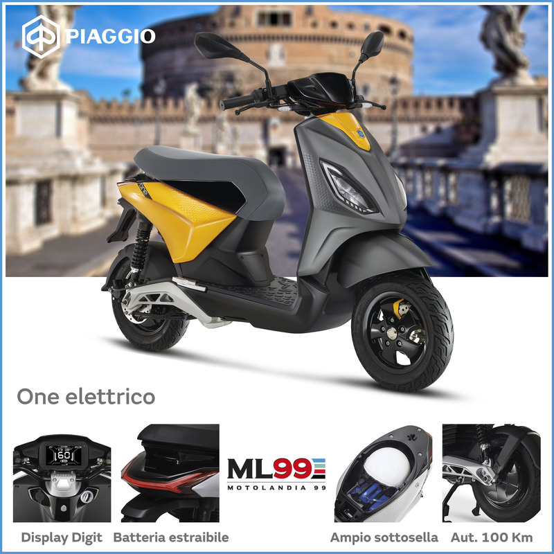 Promozione scooter Piaggio one elettrico | Dettagli e vista generale